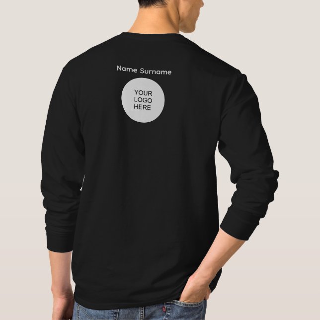 Logokombinationen für die Rückseite und die Vorder T-Shirt (Rückseite)
