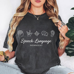 Logopäde Gehirn-Welle-Chat-Ohr De T-Shirt