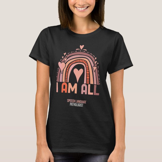 Logopäde Rainbow-Assistent Ther T-Shirt (Vorderseite)