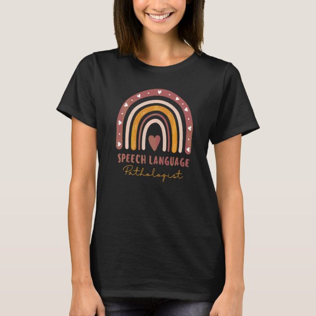 Logopäde Rainbow Speech Therapy T-Shirt (Vorderseite)