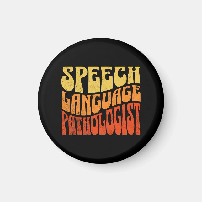 Logopäde Retro Vintage Magnet (Vorne)