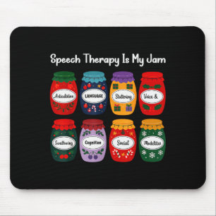Logopädie ist mein Ding Weihnachts-Sprache Patholo Mousepad