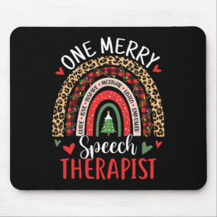 Logopädie Regenbogen Weihnachten Logopädie P Mousepad