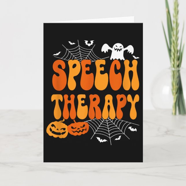 Logopädie Sprachtherapie Sprachpathologie Hal Karte (Vorderseite)