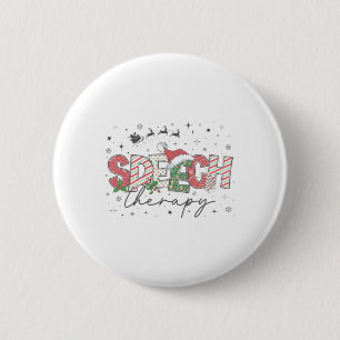 Logopädie Weihnachten Vintage Logopädie Sprache P Button