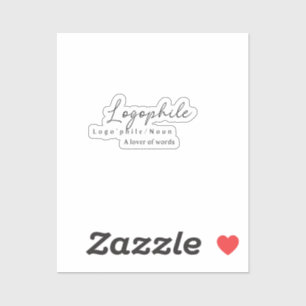 Logophile W/ Definition Aufkleber
