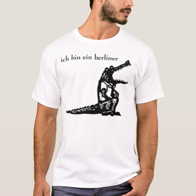Logos (17), ich Behälter ein Bewohner von Berlin T-Shirt (Vorderseite)