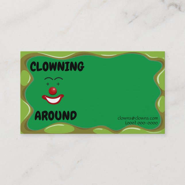 Logos für Clown-Entertainer Visitenkarte (Vorderseite)