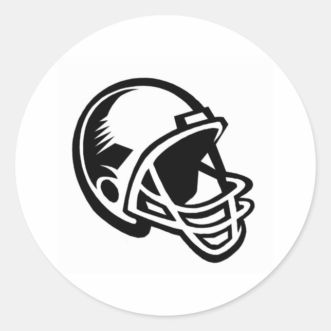 Logos für Fußballhelme Runder Aufkleber (Vorderseite)