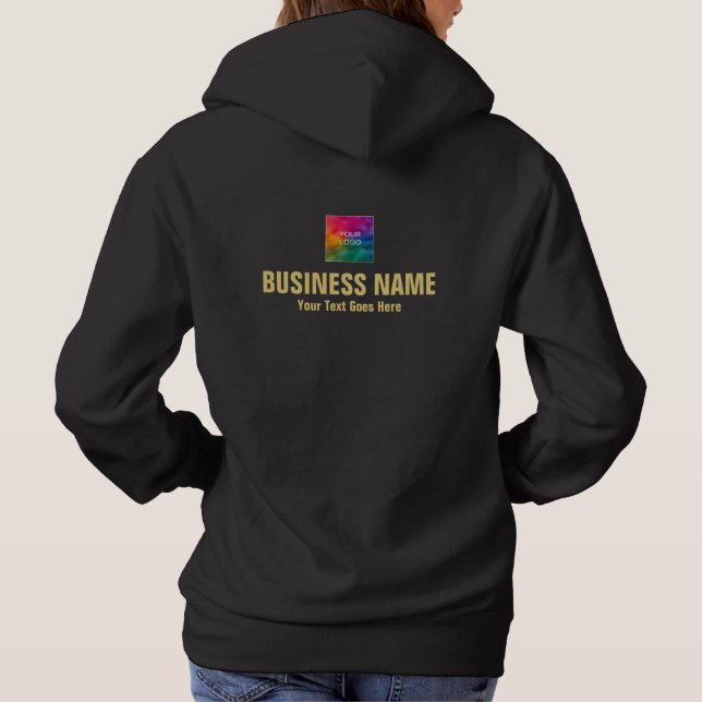 Logos für Mitarbeiterinnen und Mitarbeiter werden  Hoodie (Rückseite)