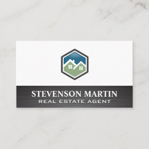 Logos Real Anwesen Agent Visitenkarte