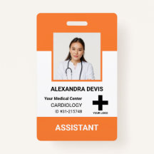 Logos und Foto für personalisierte Krankenhausmita