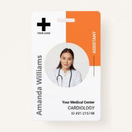 Logos und Foto für personalisierte Krankenhausmita Ausweis