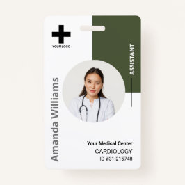 Logos und Foto für personalisierte Krankenhausmita Ausweis