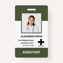 Logos und Foto für personalisierte Krankenhausmita
