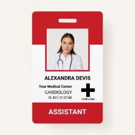 Logos und Foto für personalisierte Krankenhausmita Ausweis