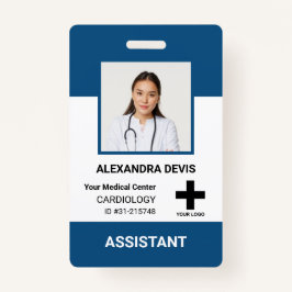 Logos und Foto für personalisierte Krankenhausmita Ausweis