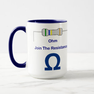 L'ohm joignent la tasse de résistance