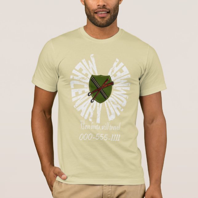 Lohnschlagzeuger T-Shirt (Vorderseite)