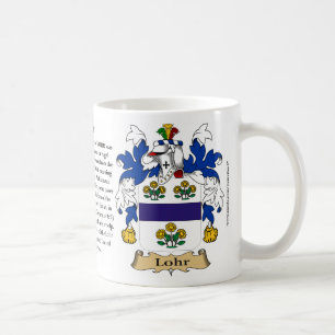 Lohr, der Ursprung, die Bedeutung und das Wappen Kaffeetasse