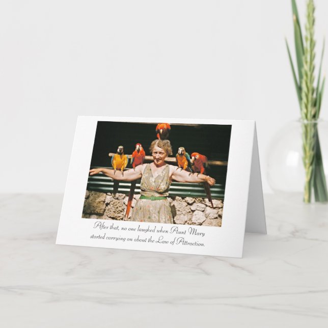 Loi de carte d'anniversaire d'attraction (Devant)