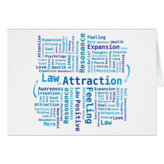 Loi de nuage de mot d'attraction dans des couleurs