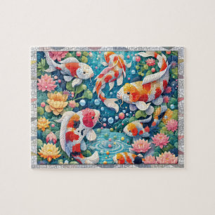 Loi Pond Mosaik, Fischtiere, Fliesen, Geschenk,