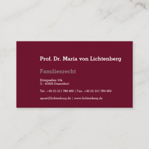 Loi sur les cartes de visite