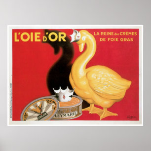 L'oie D'or La Reine DES-Creme-Vintage Poster