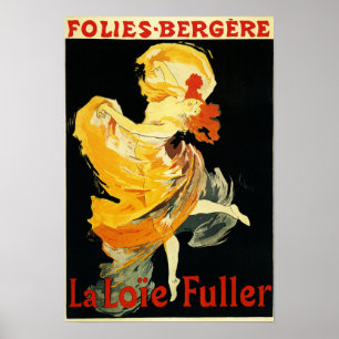 Loie voller am Folies-Bergere Theater Poster