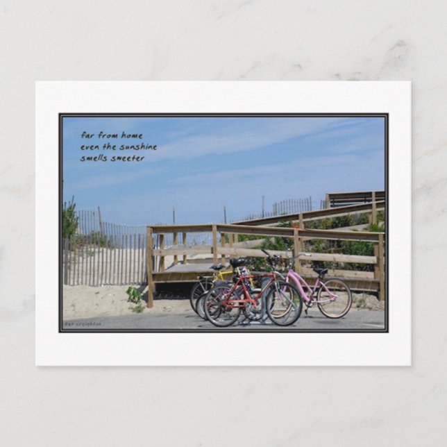 Loin De Accueil Carte Postale Haiku (Devant)