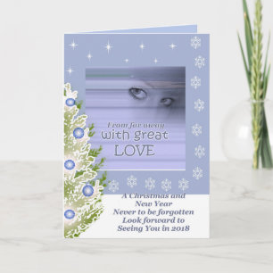 Loin de l'amour, carte de voeux de Noël