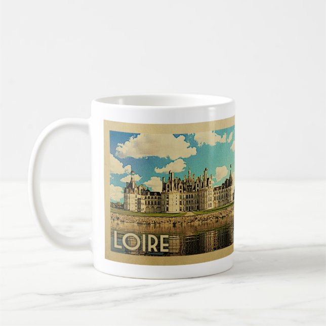 Loire France Vintage Travel - Chateau Chambord Kaffeetasse (Links)
