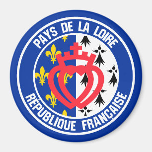 Loire-Region rundes Emblem Magnet