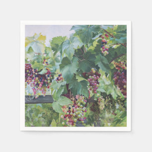 Loire-Tal-Weinberg – Französische Traubenmalerei Serviette