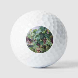 Loire Valley Vineyard – French Grape Painting Golfball