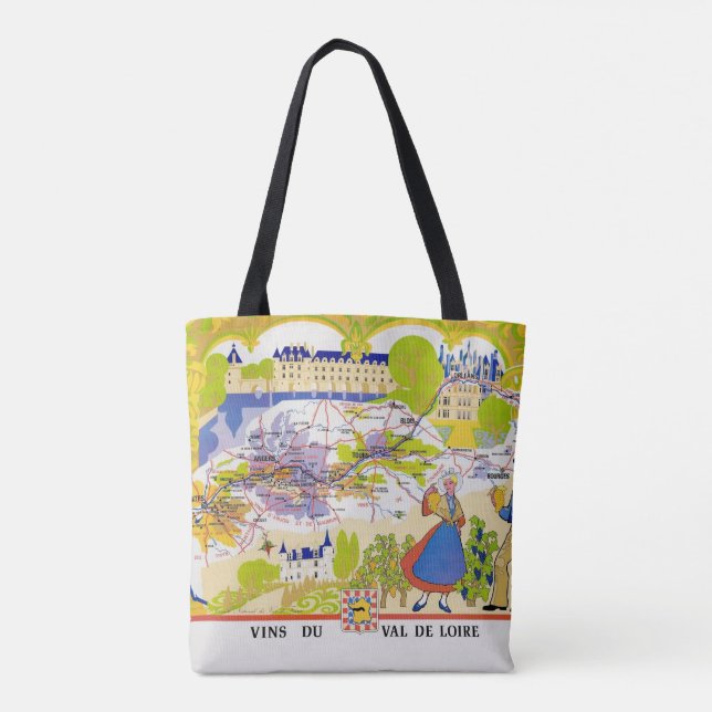 Loire Valley Weinregion Tasche (Rückseite)