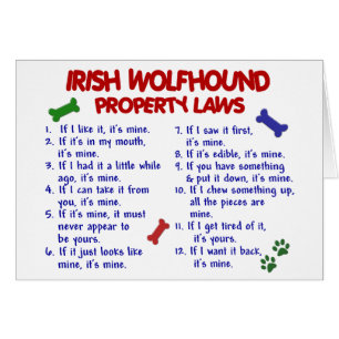 Lois 2 de propriété de CHIEN-LOUP IRLANDAIS