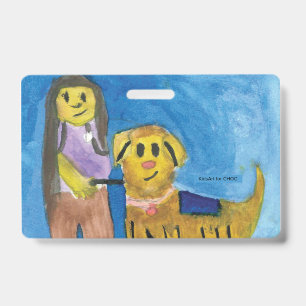 Lois der Therapiehund - Kinderkunst für CHOC Ausweis