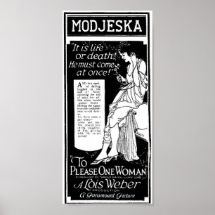 Lois Weber 1921 affiches vintages d'annonce de