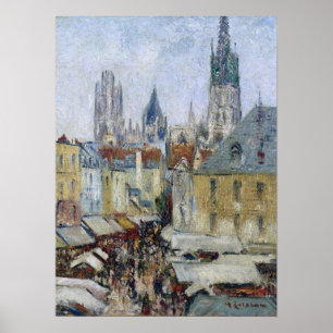 Loiseau - Die Epicerie-Straße in Rouen 1929 Poster
