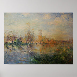 Loiseau - Später Herbst Fluss Eure in Vaudreuil Poster
