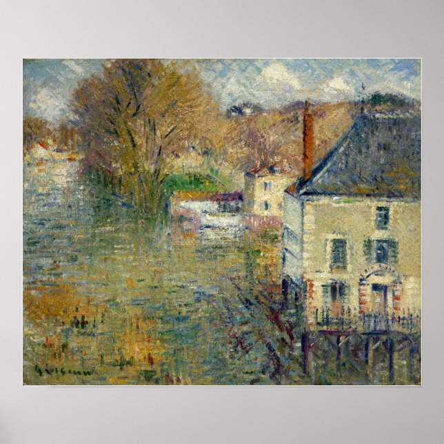 Loiseau - Überschwemmungen in Giverny 1934 Poster (Vorne)