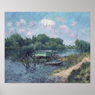 Loiseau - Wäsche an der Seine in Herblay 1906 Poster