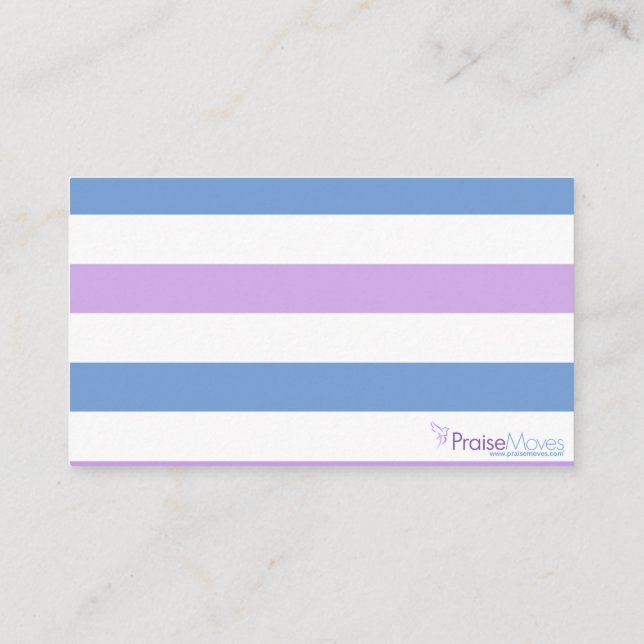 LoiseMoves Mitteilungskarten mit Schrift (Rückseite)