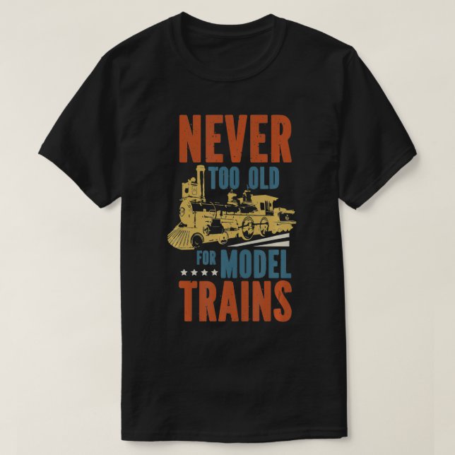 Lok-Modellbahn-Motor T-Shirt (Design vorne)