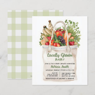 Lokal angebaute Bauern Market Babydusche
