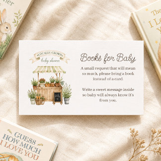Lokal angebaute Salbei-Bauernmarkt Bücher für Baby Begleitkarte