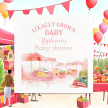 Lokal angelegter Baby-Girl-Duschmarkt Bauern