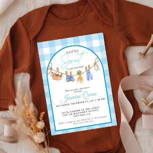 Lokal aufgezogener kleiner Sprössling Babyparty  Einladung